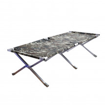 Раскладушка в туристическом чехле 1950x650x400 мм, алюминий, Следопыт