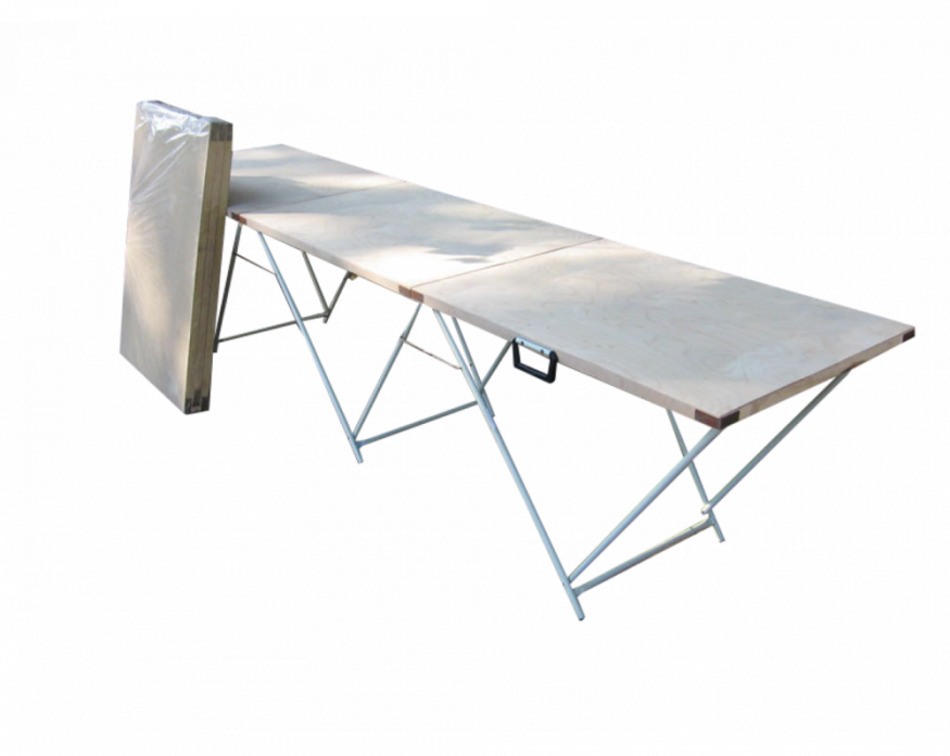 Стол торговый складной Митек 2,7 х 0,6 (3 мм столешница)