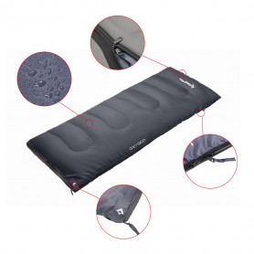 Спальный мешок Oxygen +8С серый, правый King Camp