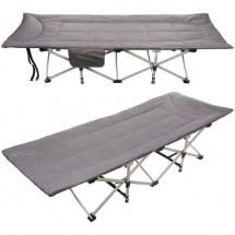 Раскладушка кемпинговая складная 188*66*41 см, серая