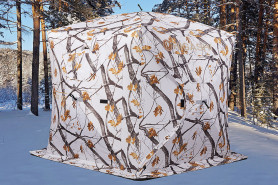Палатка зимняя Higashi Winter Camo Penta Hot (трехслойная, два слоя утеплителя, пятистенная)