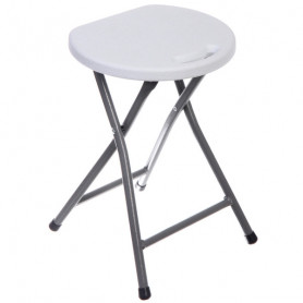Табурет складной SJ-0052, 33*32*44 см. белый