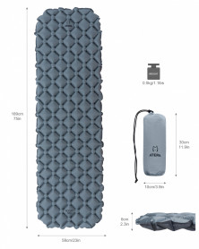 Коврик надувной 1008 MATTRESS 189 х 58 х 6 см, ATEPA